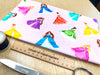 Nutex Fabric - Pretty Pink Princess Dreams - Cotton Quilting Craft Fabric