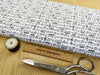 Premium Cotton Fabric - Music Notes Print Craft Fabric Material
