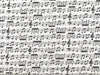 Premium Cotton Fabric - Music Notes Print Craft Fabric Material