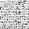 Premium Cotton Fabric - Music Notes Print Craft Fabric Material