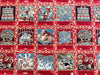 Nutex Fabric - 12 Days of Christmas - Red & Gold Christmas Craft Fabric Material