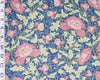 Cotton Fabric - Morris in Bloom Pretty Blue & Pink Floral Craft Fabric