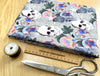 Cotton Fabric - Gothic Skulls & Black Ravens Halloween Print - Dress Craft Fabric Material