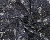 Digital Print Fabric - Astrology Horoscope Print on Black Fabric - 100% Cotton