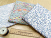 Fat Quarter Bundle - William Morris- Azure Blue - Bird floral Print Craft Fabric Material
