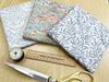 Fat Quarter Bundle - William Morris- Azure Blue - Bird floral Print Craft Fabric Material