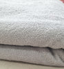 Soft Bamboo Terry Towelling Fabric - Silver Grey Towelling Material