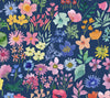 Lewis & Irene Quilting Fabric - Flowers Collection by Bluebellgray - Navy Floral BG031
