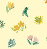 Lewis & Irene Quilting Fabric - Flowers Collection by Bluebellgray - Dancing Flowers Buttercup