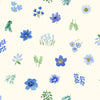 Lewis & Irene Quilting Fabric - Flowers Collection by Bluebellgray - Dancing Flowers Cornflower