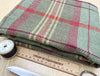 Upholstery Fabric Grampian Faux Wool Green & Red Tartan Check Curtain Fabric