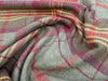 Upholstery Fabric Grampian Faux Wool Green & Red Tartan Check Curtain Fabric