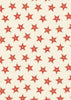 Lewis & Irene Quilting Fabric - 'Peace & Joy' Red Floral Stars on Cream