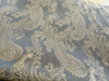 Paisley Jacquard Lining Fabric - Black & Gold Two Tone