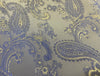 Paisley Jacquard Lining Fabric - Yellow & Blue Two Tone