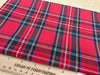 Cotton Fabric - Red Tartan Check