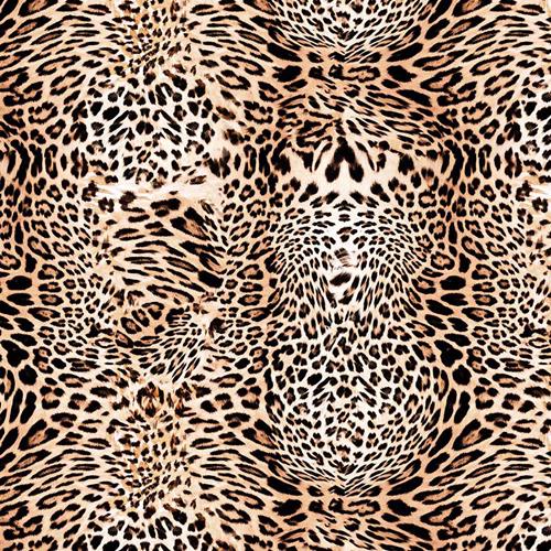 Cotton Fabric - Brown Animal Skin Digital Print - Craft Fabric Material Metre