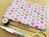 Cotton Fabric - Sweet Hearts Multi Love Heart Print - Craft Fabric Material