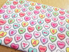 Cotton Fabric - Sweet Hearts Multi Love Heart Print - Craft Fabric Material