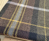 Upholstery Fabric Grampian Faux Wool Brown & Black Tartan Check Curtain Fabric