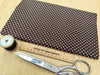 Cotton Poplin Fabric - Brown & White Polka Dot Spots - Craft Fabric Material