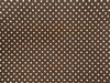 Cotton Poplin Fabric - Brown & White Polka Dot Spots - Craft Fabric Material