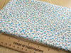 Cotton Fabric - Pretty Blue Ditsy Floral Print on Cream