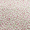 Cotton Fabric - Pretty Pink Ditsy Floral Print on Cream