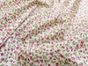 Cotton Fabric - Pretty Pink Ditsy Floral Print on Cream