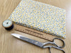 Cotton Fabric - Pretty Yellow Ditsy Floral Print on Cream