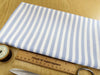 Cotton Fabric - Pale Blue & White Stripes - Craft Fabric Material Metre