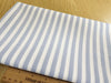 Cotton Fabric - Pale Blue & White Stripes - Craft Fabric Material Metre