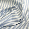 Cotton Fabric - Pale Blue & White Stripes - Craft Fabric Material Metre