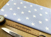 Cotton Fabric - Baby Blue & White Star Print - Craft Fabric Material