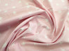 Cotton Fabric - Baby Pink & White Star Print - Craft Fabric Material Metre