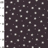 100% Cotton Poplin - White Stars & Spots on Black