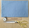 100% Cotton Poplin - White Stars & Spots on Pale Blue
