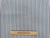 Cotton Fabric - Navy Blue & Ivory Ticking Stripe - Craft Fabric Material Metre