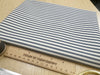 Cotton Fabric - Navy Blue & Ivory Ticking Stripe - Craft Fabric Material Metre