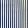 Cotton Fabric - Navy Blue & Ivory Ticking Stripe - Craft Fabric Material Metre