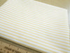 Cotton Fabric - Yellow & Ivory Ticking Stripe - Craft Fabric Material Metre