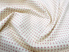 Cotton Poplin Fabric - Baby Pink Polka Dot Spots on Ivory - Craft Fabric Material