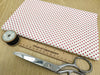 Cotton Poplin Fabric - Red Polka Dot Spots on Ivory - Craft Fabric Material