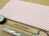 Cotton Poplin Fabric - Red Polka Dot Spots on Ivory - Craft Fabric Material