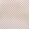 Cotton Poplin Fabric - Red Polka Dot Spots on Ivory - Craft Fabric Material
