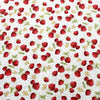 Cotton Fabric - Strawberry Blossom on Ivory