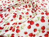 Cotton Fabric - Strawberry Blossom on Ivory