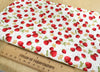 Cotton Fabric - Strawberry Blossom on Ivory