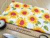 Cotton Fabric - Sunflowers on Ivory - Craft Fabric Material