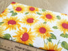 Cotton Fabric - Sunflowers on Ivory - Craft Fabric Material